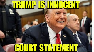 Trump is Innocent Resounding Courtroom Defense Revealed [upl. by Adnauqahs951]