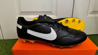 Nike Premier 3 FG Boots Review amp Play Test  Unboxing ASMR Video  Throwback Tiempo Boots [upl. by Yecam]