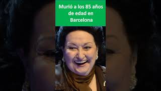 Cuando murio Montserrat Caballé [upl. by Frederic]