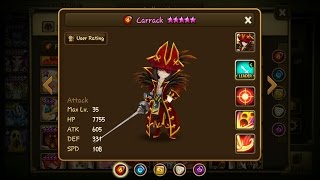 Summoners War  Carrack fire pirate captain damage test [upl. by Brannon]