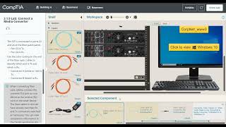 Network009 CompTIA Lab 319 Connect a Media Converter [upl. by Rehotsirhc]