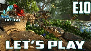 Lets Play ARKSurvival Evolved Offical Crystal IslesEp10My Worst ARK Fail Ever [upl. by Cointon387]