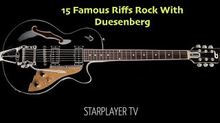 15 Rock Riffs Duesenberg Starplayer TV [upl. by Amme]