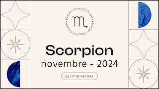 Horoscope Scorpion ♏️ Novembre 2024 🦉 par Christine Haas [upl. by Lek37]