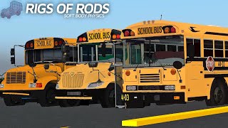 School Buses IN ACTION  Rigs of Rods [upl. by Pinchas636]