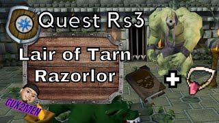 Lair of Tarn Razorlor Mini Quest Rs3 EN ESPAÑOL ✅GUX2MEN✅ [upl. by Ivets]