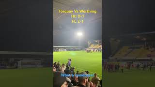 Torquay beat Worthing 21 in a comeback [upl. by Henke]