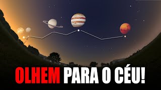 RARO ALINHAMENTO DE PLANETAS PODE SER VISTO DO MUNDO TODO  VEJA COMO OBSERVAR DO QUINTAL DE CASA [upl. by Sidnal]