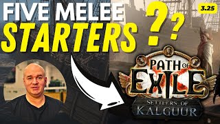 PoE 325 League Starters  MELEE Builds Are BROKEN In Path Of Exile Settlers LeagueRight [upl. by Aloise]