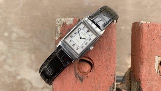 JaegerLeCoultre Reverso Classique 252808 23mm x 39mm  With Forstner Beads of Rice Bracelet [upl. by Clim]