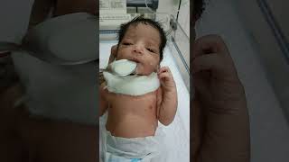 NICU baby 😍😍 milk 🍼🍼 motivation vedio virals nursing work gnm [upl. by Suqram]