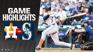 Astros vs Mariners Game Highlights 71924  MLB Highlights [upl. by Garnes]