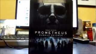 Prometheus Media Markt Steelbook inkl Lenticularcover Bluray unboxing [upl. by Reo]