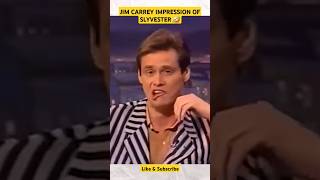 Jim Carrey impression of Slyvester jimcarrey legend memes shorts impression funny comedygold [upl. by Ecnaiva]