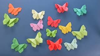 Origami VLINDER vouwen 🦋 Voor Beginners 🦋 Heel makkelijk [upl. by Annagroeg]