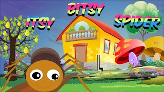 Itsy Bitsy Spider Full Nursery Rhyme With Lyrics for Karaoke  Animated Rhymes for Kids [upl. by Aiden817]