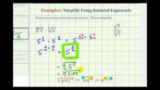 Ex Multiply and Divide Radicals with Different Indexes Using Rational Exponents  Same Radicand [upl. by Kassity]