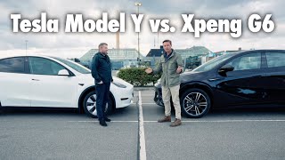 WTF Xpeng G6 SLÅR Tesla Model Y meeeen… Se Henrik og Bertel køre om kap Danmark Rundt [upl. by Cerelia695]