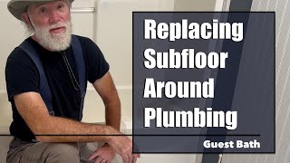 How to Rebuild a Bathroom Floor  Mobile Home Remodel [upl. by Aldric]