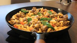 100 Meatballs cherry tomatoes cream amp pasta [upl. by Kired]