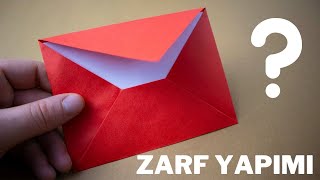 Kağıttan Zarf Yapımı  Kağıttan Zarf Nasıl Yapılır İki Farklı Model [upl. by Festatus]