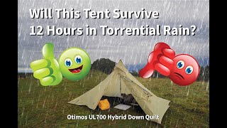 ASTA GEAR Rain Test FENGYIN 2  Otimos UL700 Hybrid Down Quilt otimosoutdoorgear [upl. by Francklyn]