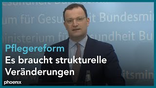 Pflegereform Pressekonferenz mit Gesundheitsminister Spahn [upl. by Cinamod]