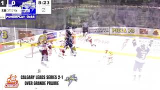 AJHL Playoff Highlights  March 18 2024 [upl. by Akym]