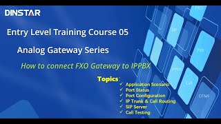 Part 5 How to connect FXO Gateway to IP PBX [upl. by Endaira129]