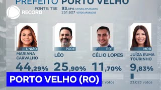 Mariana Carvalho União e Léo Podemos disputam segundo turno em Porto Velho RO [upl. by Alastair]