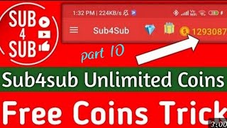 sub4sub pro unlimited coins modsub4sub pro hack trick sub4sub se subscribekaise badhaye subscriber [upl. by Leicam]