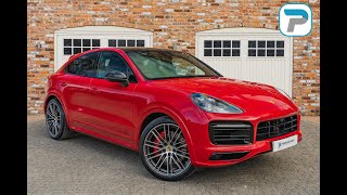 202272 PORSCHE CAYENNE COUPE GTS IN SPECIAL ORDER CARMINE RED METALLIC WITH BLACK LEATHER INTERIOR [upl. by Lanta372]