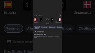 España vs Dinamarca en vivo  predicción youtubeshorts parati fyp predictions [upl. by Euqinamod781]