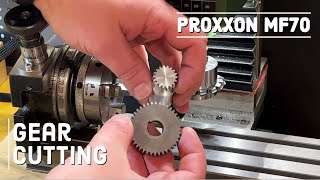 Gear cutting attachment for Proxxon MF70 [upl. by Aloek814]