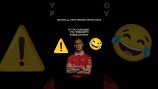 Dont comment 😡🔪antonyfunnyfootballshorts [upl. by Mastat]