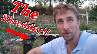 DIY Yard Chipper Shredder for INSTANT Mulch or TOO DANGEROUS [upl. by Laetitia478]