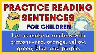 PRACTICE READING SENTENCES  S5  Reading at Home  Reading amp Vocabulary Skills [upl. by Erv]