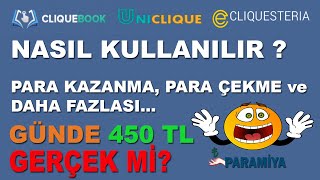 Cliquebook Para Kazanma  Uniclique  Cliquesteria Nasıl Kullanılır  Kayıt  Para Çekme ve Fazlası [upl. by Airdnahc295]