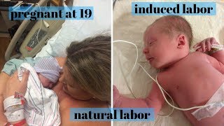 MY BIRTH STORIES  INDUCED AND NATURAL LABOR  Isabel Galvin [upl. by Delphina71]