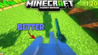 BETTER FIRST PERSON Mod For Minecraft PE 120  100 WORKING [upl. by Nilla]