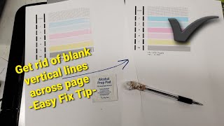 How to Get Rid of Vertical Lines Across Page on Prints Canon HP Brother Epson Inkjet Printers [upl. by Inalem]