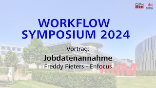 Workflow Symposium 2024  Jobdatenannahme [upl. by Rolf]