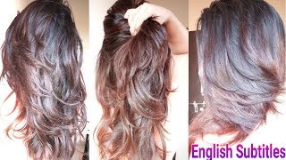 3 Step DIY Deep Layer Cut At Home  How To Trim HairCut In Hindi  AlwaysPrettyUseful [upl. by Asiela949]