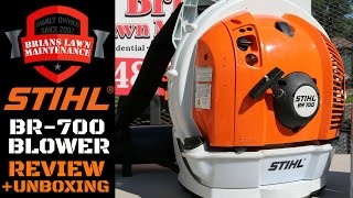 Stihl BR700 Backpack Blower Review  The Best Leaf Blower Out [upl. by Johnette]