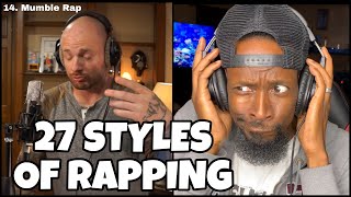 Is He Good Mac Lethal  27 Styles of Rapping  Reaction [upl. by Arinaid660]