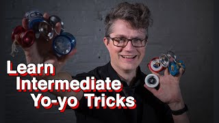 15 Intermediate Yoyo Tricks Clear Instruction [upl. by Eelyah]