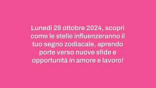 Oroscopo di Branko lunedì 28 ottobre [upl. by Sucram]