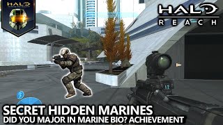 Halo Reach  Did You Major in Marine Bio Achievement Guide  Hidden Marines Easter Egg [upl. by Mehcanem]