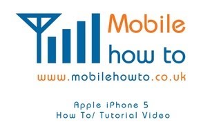 How To Connect HeadphonesEarphones  Apple iPhone 5 [upl. by Lemyt]