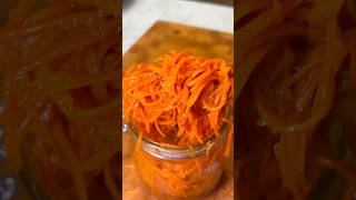 Quick amp Easy Korean Carrot Salad Recipe 🌶️  Delicious Morkovcha in Minutes 🥕 [upl. by Aivlis332]